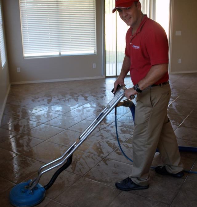 Kamil at Tile and Grout Cleaning Job